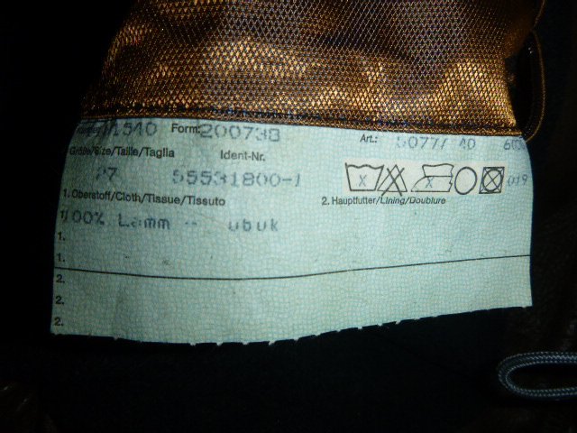 Herren Jacke Leder Asgard braun Gr. 27 Lamm Nubuk 