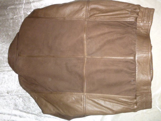 Herren Jacke Leder Asgard braun Gr. 27 Lamm Nubuk 
