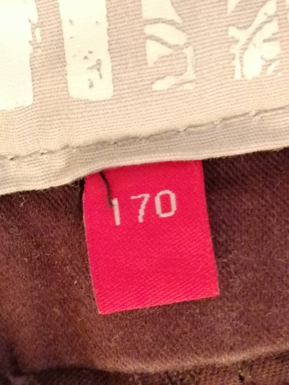 samtige braune Hose, Stretch, neu mit Etikett