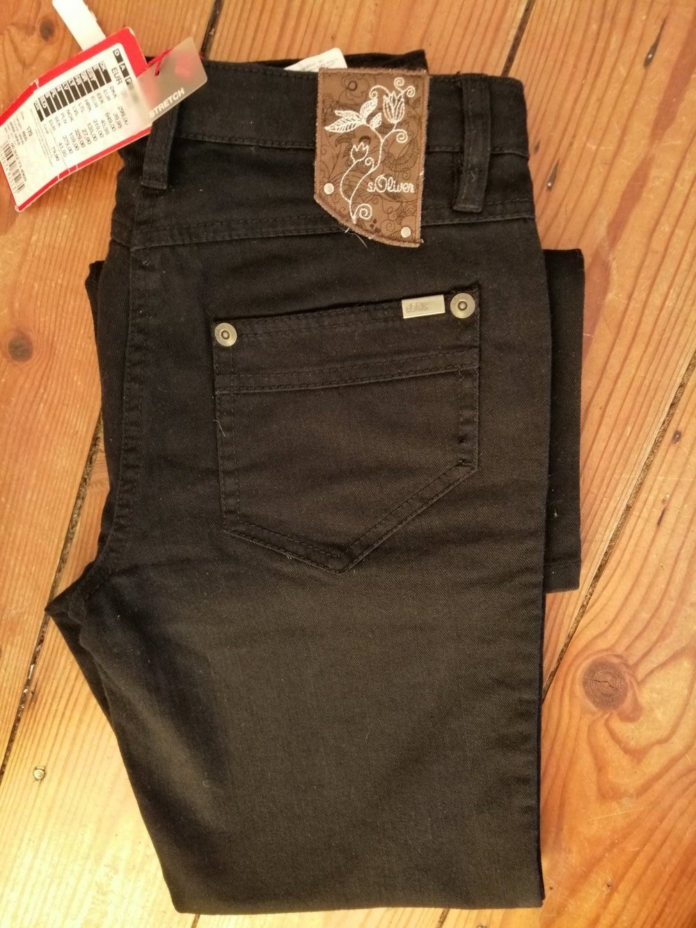 schwarze Jeans, Stretch, neu mit Etikett