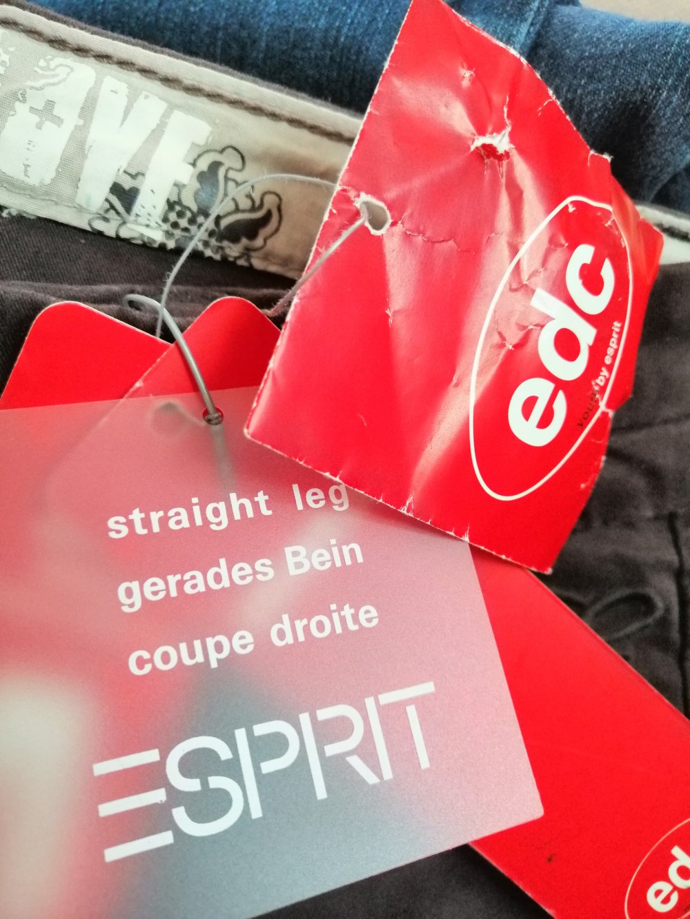 samtige braune Hose, Stretch, neu mit Etikett