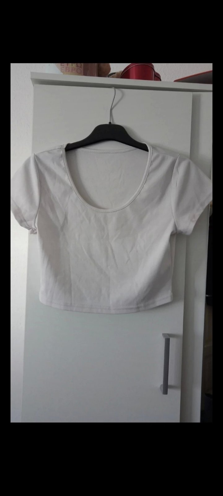 Weißes Crop Top