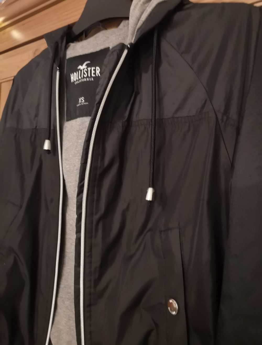 Schwarze Hollister Jacke