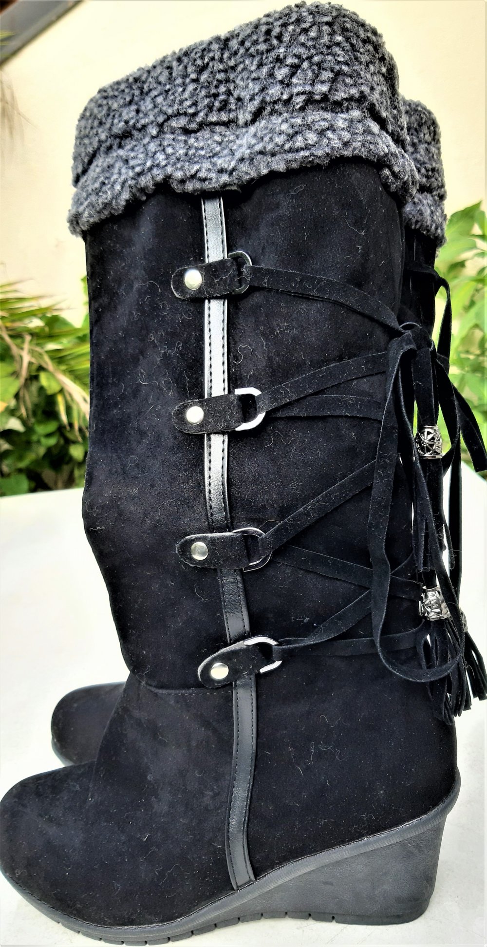 Winterstiefel Gr. 37 (schmal) schwarz sehr warm ungetragen NEU