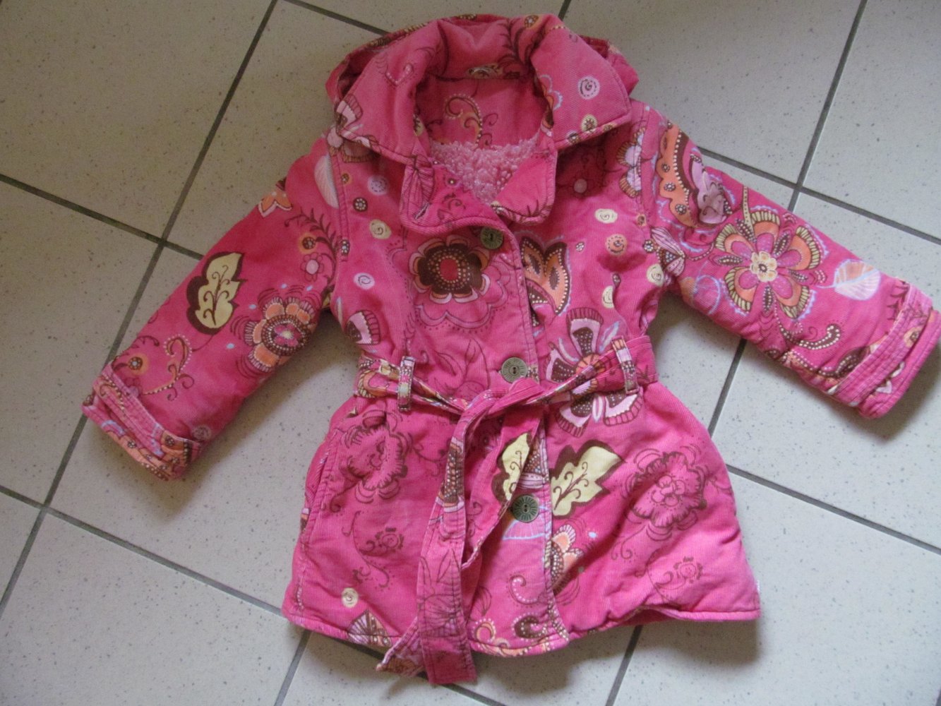 Mantel Jacke Winterjacke Herbst Übergang Kapuze Gr. 116 Toff Togs