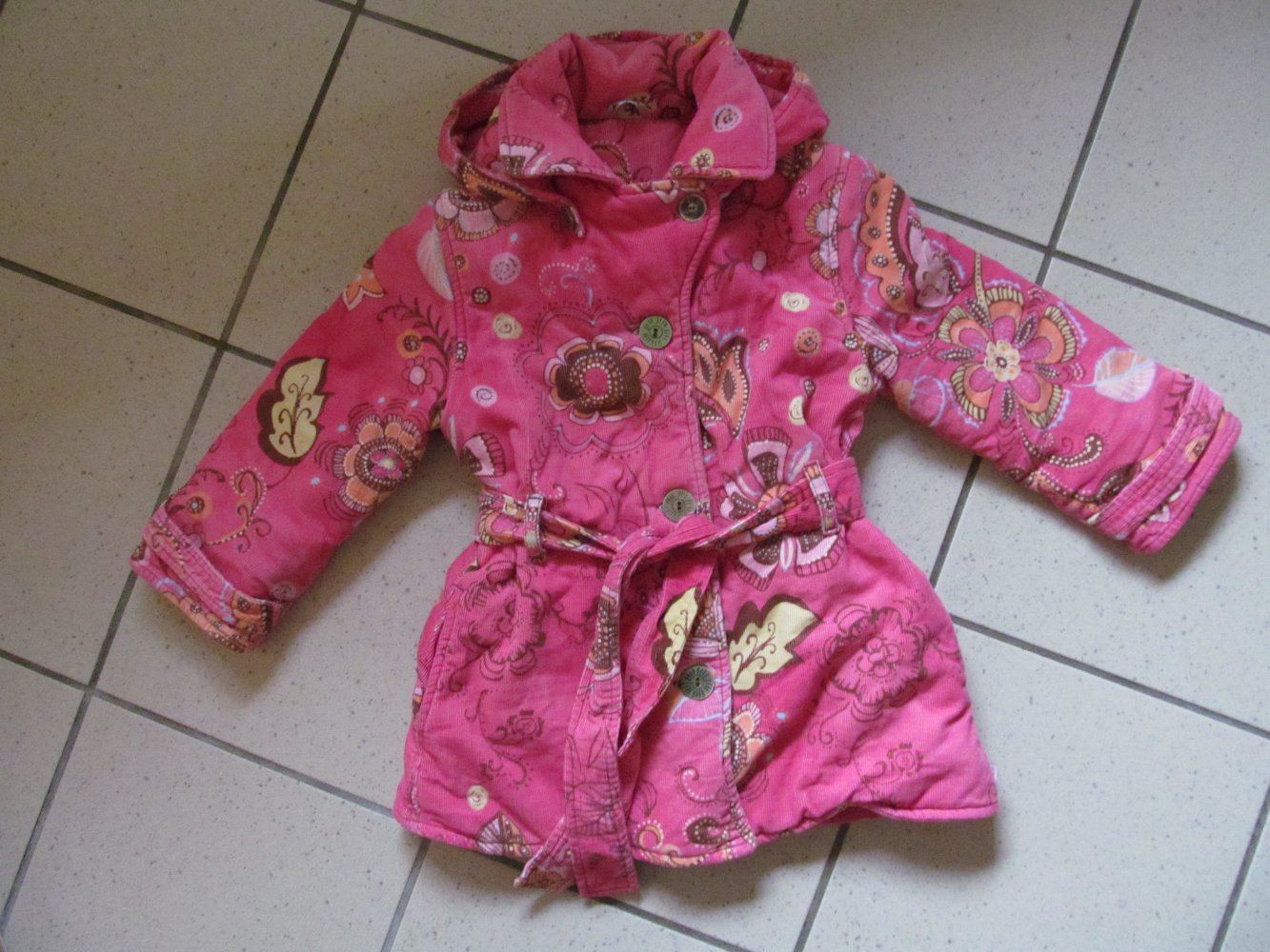 Mantel Jacke Winterjacke Herbst Übergang Kapuze Gr. 116 Toff Togs