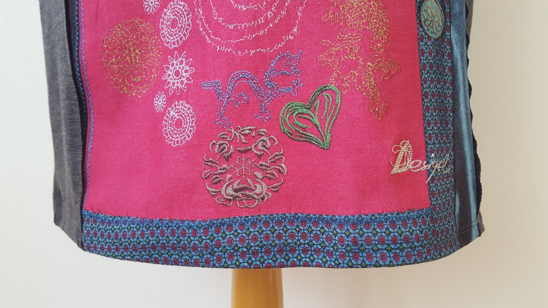 Desigual Kleid Gr.S Strech bunt