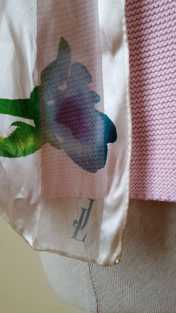 Tücher Tuch Seide Loredano JL Leopard Umhang Stola Blumen