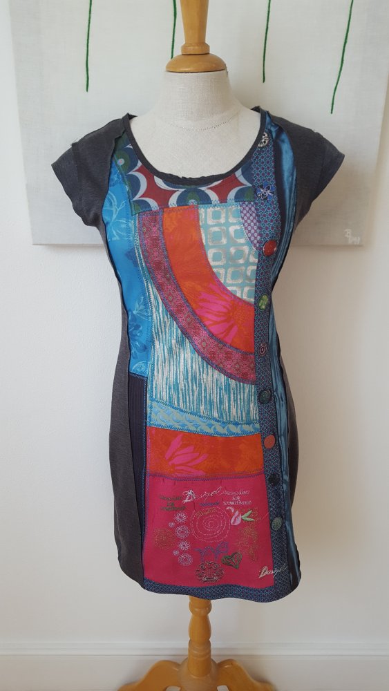 Desigual Kleid Gr.S Strech bunt