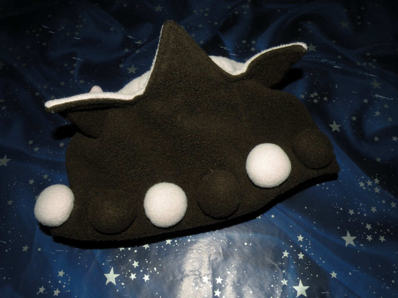 Rodeo @ C&A Zipfel Mütze braun rosa Bommeln KU 50 cm top Zustand innen Fleece warm