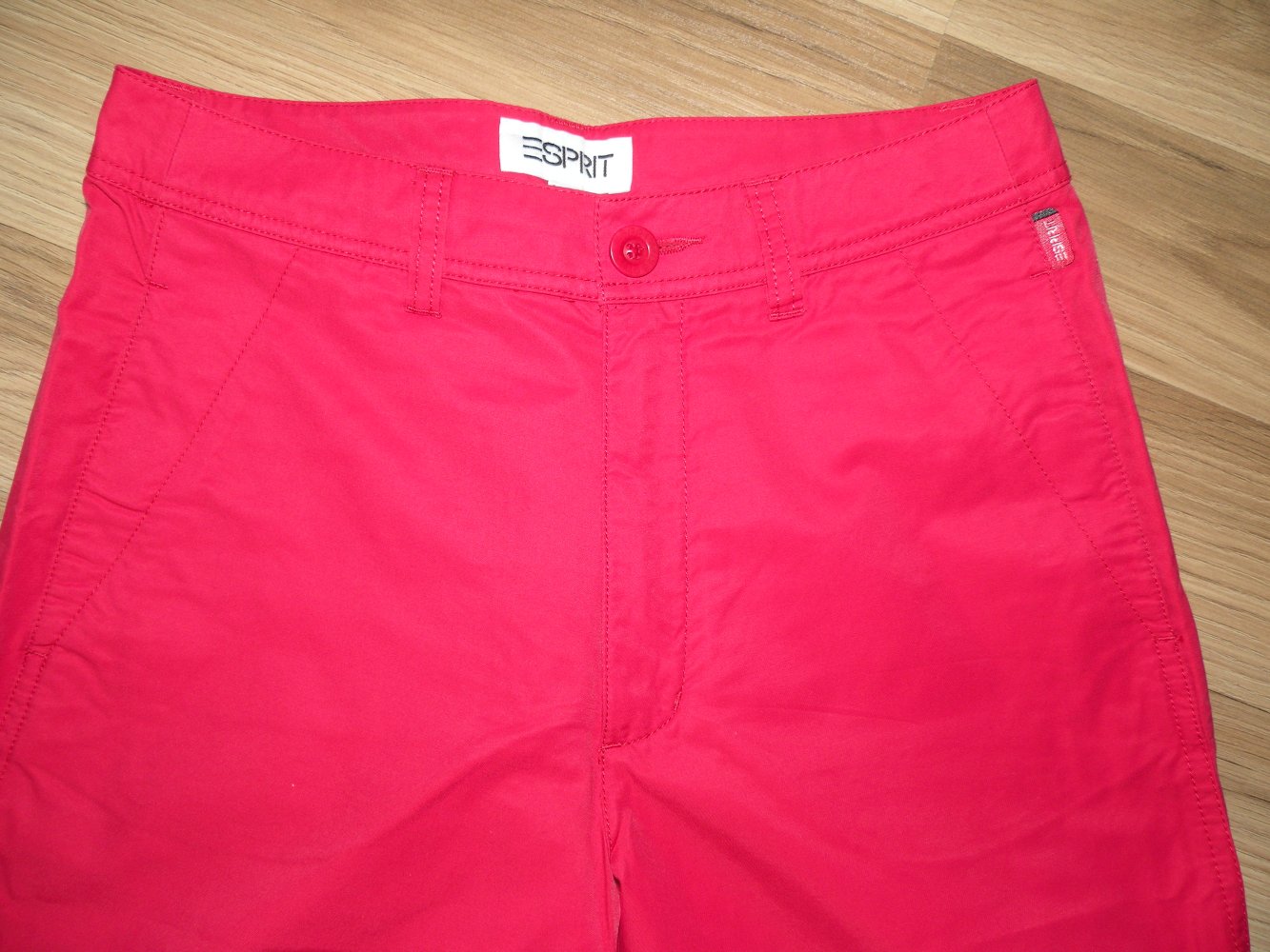 7/8 Mädchen Damen Sommer Hose Rot Hummer Esprit super Zustand Gr. 36
