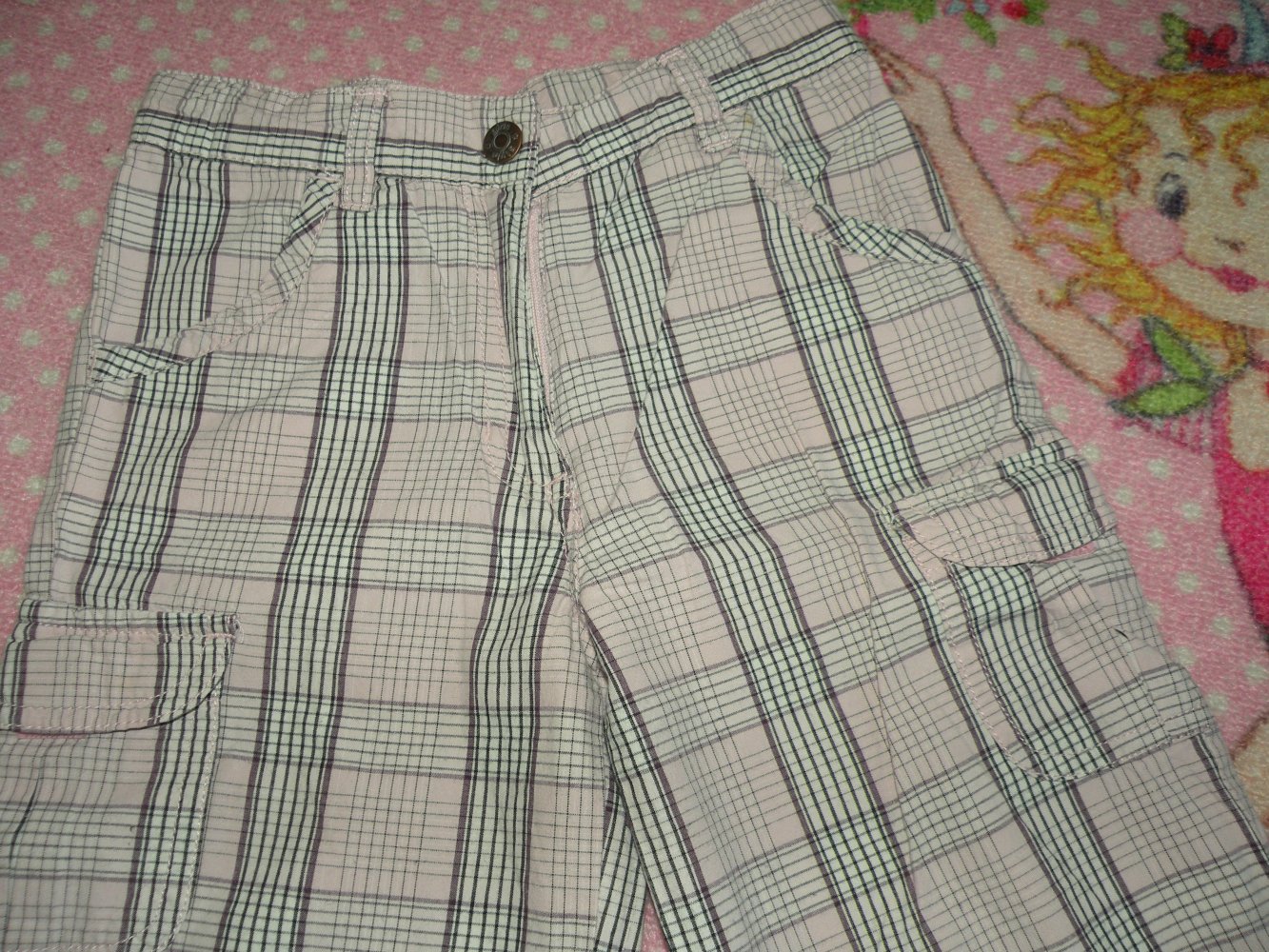 Mädchen Shorts Bermudas kurze Hose Pumphose Papagino Gr. 98 104 rosa lila kariert