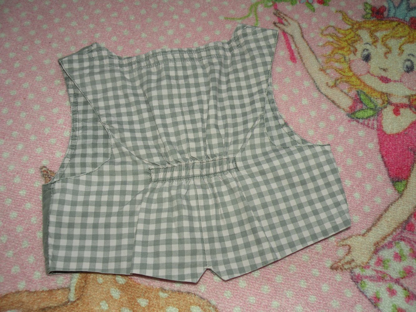 Mädchen Cord Kord Weste Übergang Frühling Gr 116 grau rosa zum Rock Topolino Weihnachten