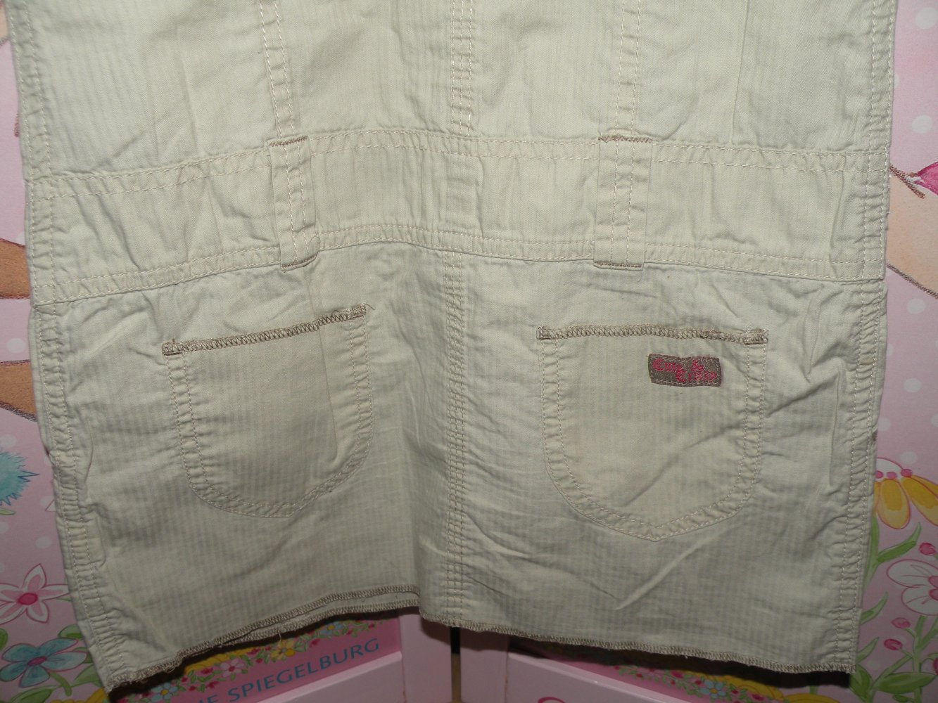 Hemdblusenkleid Kleid Sommerkleid Hemdkleid Gr. 128 beige YIGGA top Zustand