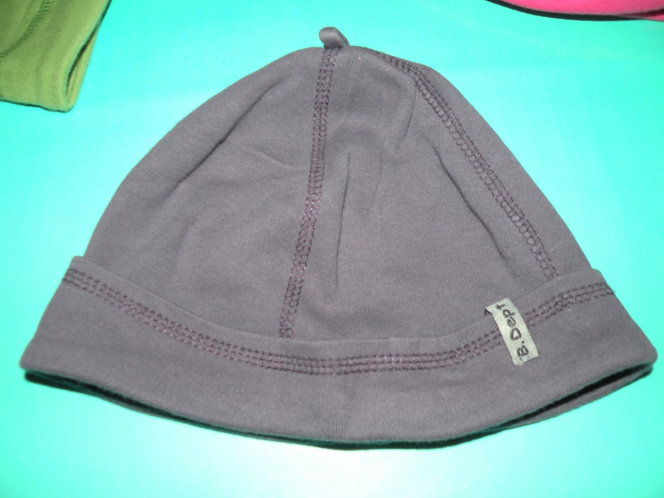 Set Paket Mützen Beanie Frühling Übergang 3 Stück H&M Gr 86 grün pink lila top