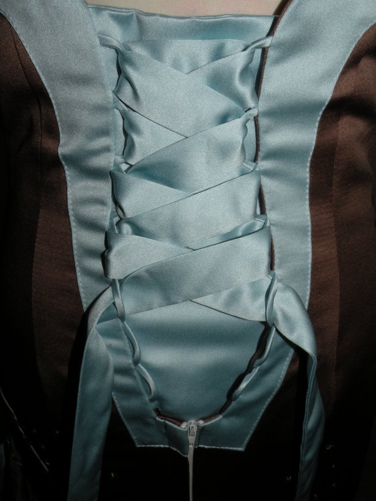 Kleid Abendkleid Jugendweihe Abiball Brautjungfer Ballkleid Hochzeit Hellblau Braun Pailetten Neu Gr. 40 42