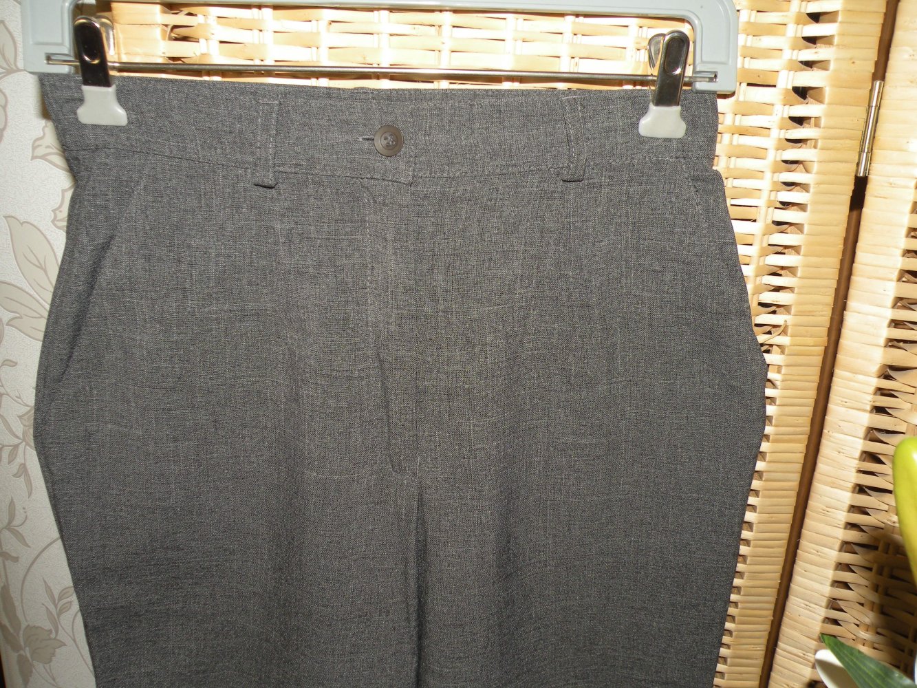 3/4 Damen Sommer Hose Grau Anthrazit super Zustand Gr. 36