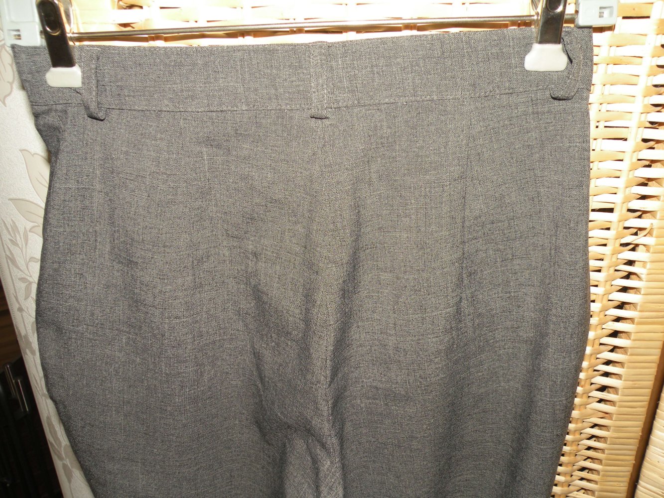 3/4 Damen Sommer Hose Grau Anthrazit super Zustand Gr. 36