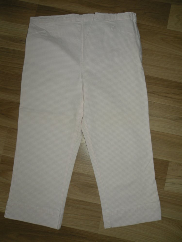 3/4 Damen Sommer Hose Umstandshose Rosa Weiß kariert H&M Mama super Zustand Gr. 36 38 S