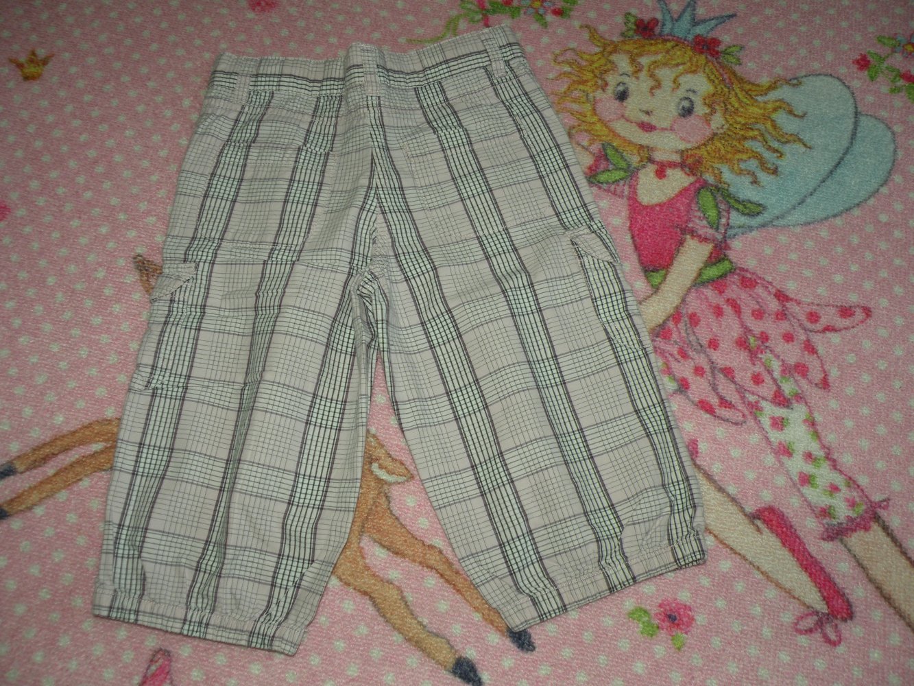 Mädchen Shorts Bermudas kurze Hose Pumphose Papagino Gr. 98 104 rosa lila kariert