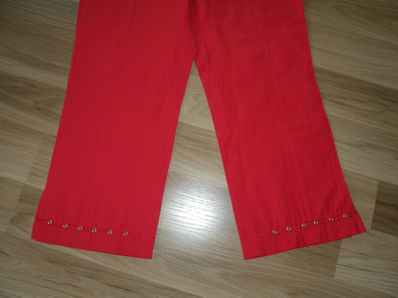 3/4 Mädchen Damen Sommer Hose Rot Gina Benotti super Zustand Gr. S 36 38