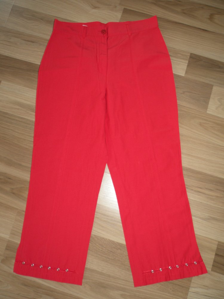 3/4 Mädchen Damen Sommer Hose Rot Gina Benotti super Zustand Gr. S 36 38