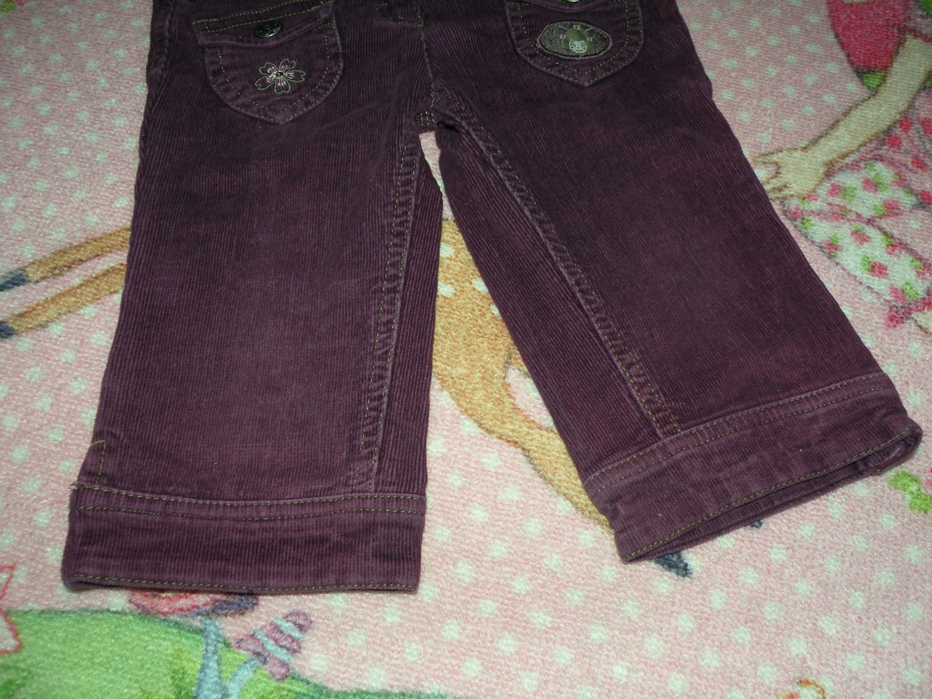 Mädchen Cord Kord Pumphose Knickerbocker kurze Hose zur Strumpfhose Stiefel Shorts super Gr. 110 lila