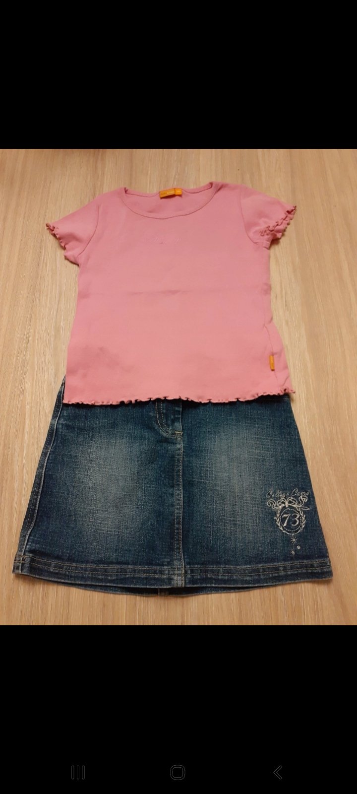 Set: Shirt + Jeansrock