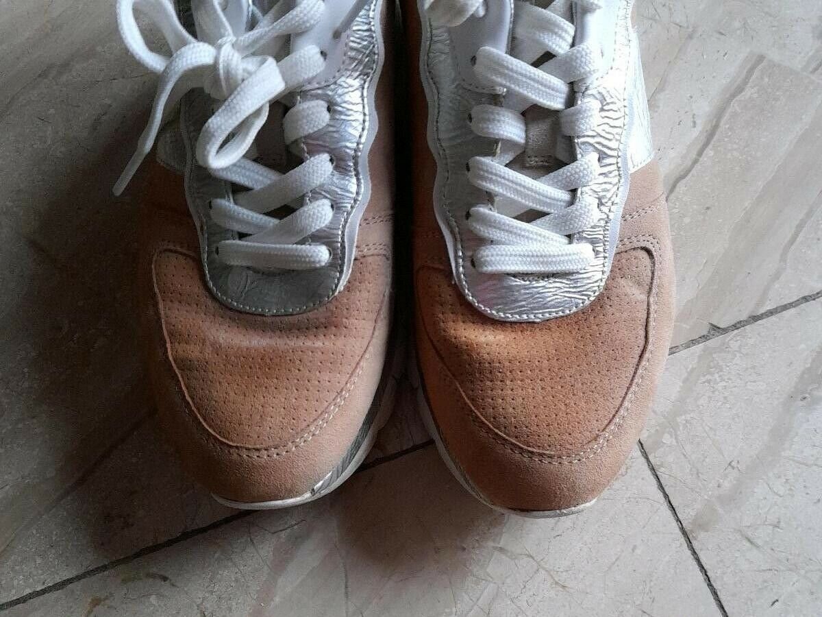 Tamaris Sneaker Gr. 38 Braun weiss silber