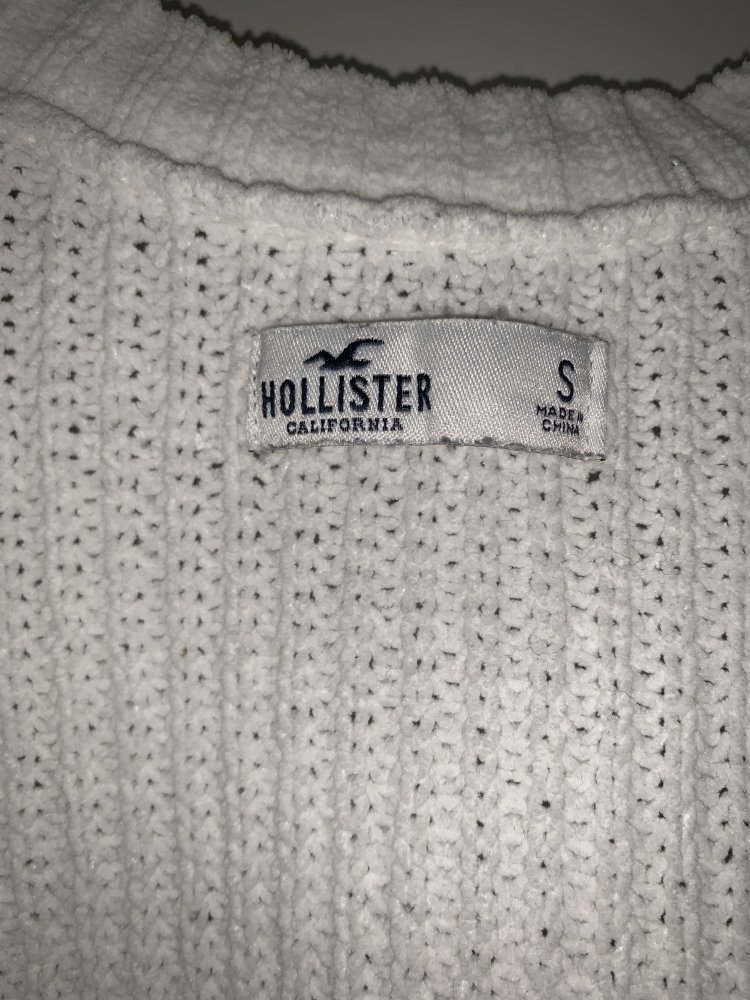 Weiße Strickjacke von Hollister - Größe S - Zustand: gut