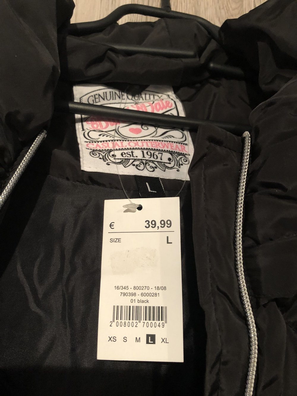 Dicke Weste mit Kapuze von Blind Date - NEU