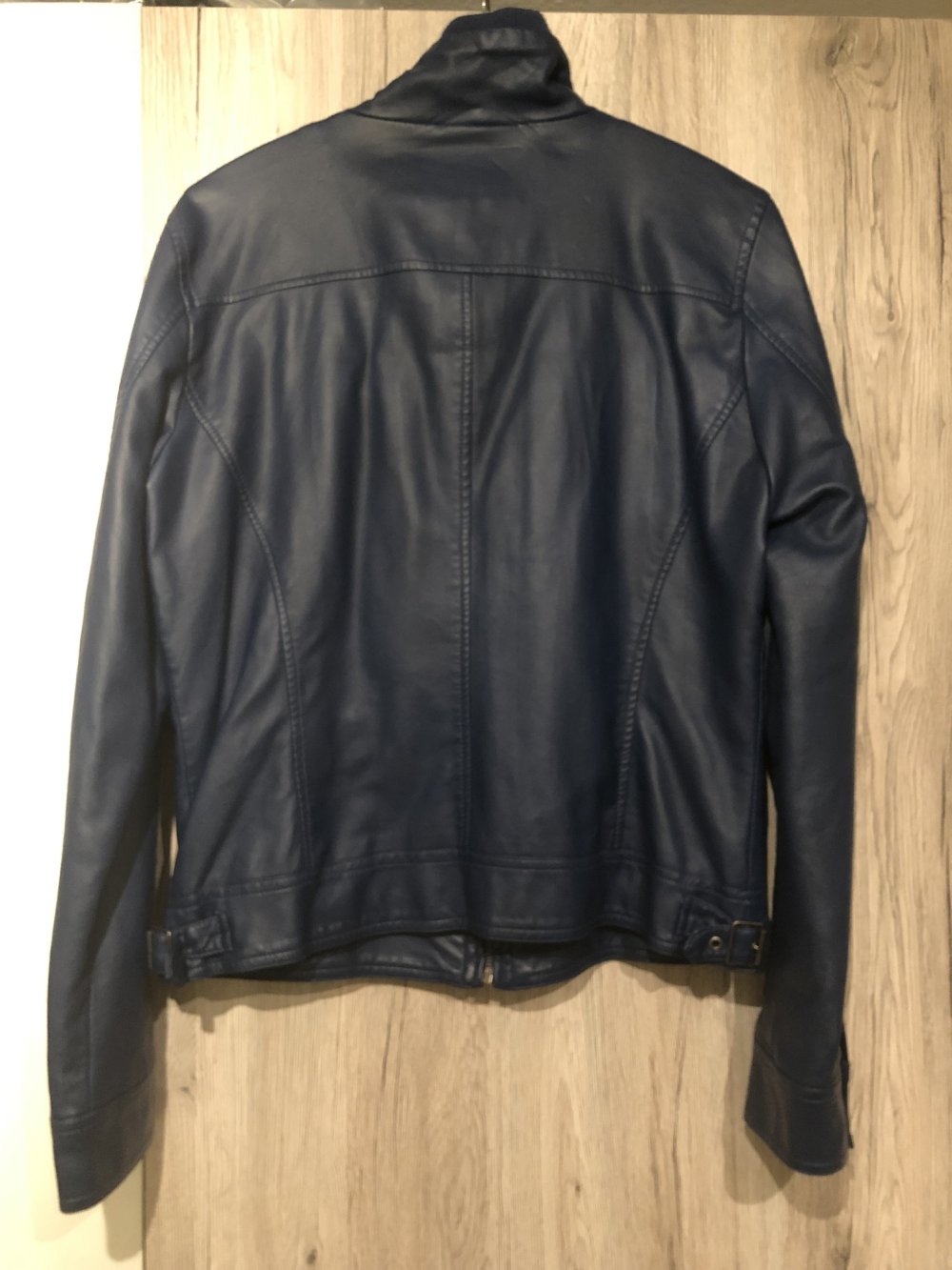 ONLY Kunstlederjacke dunkelblau 