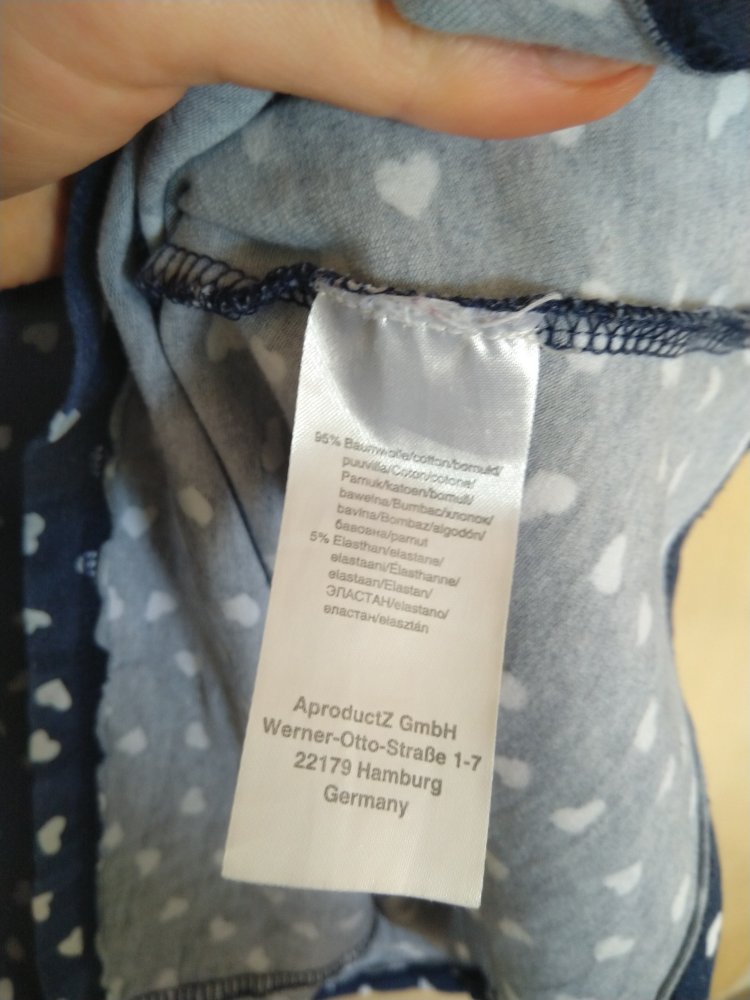 Baumwollkleid, süßes Kleid, Herzmuster, Tamaris