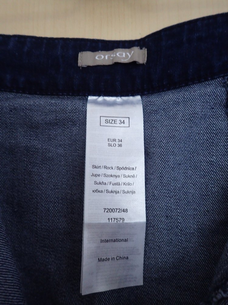 dunkler Jeansrock, Minirock, mit Reißverschluss