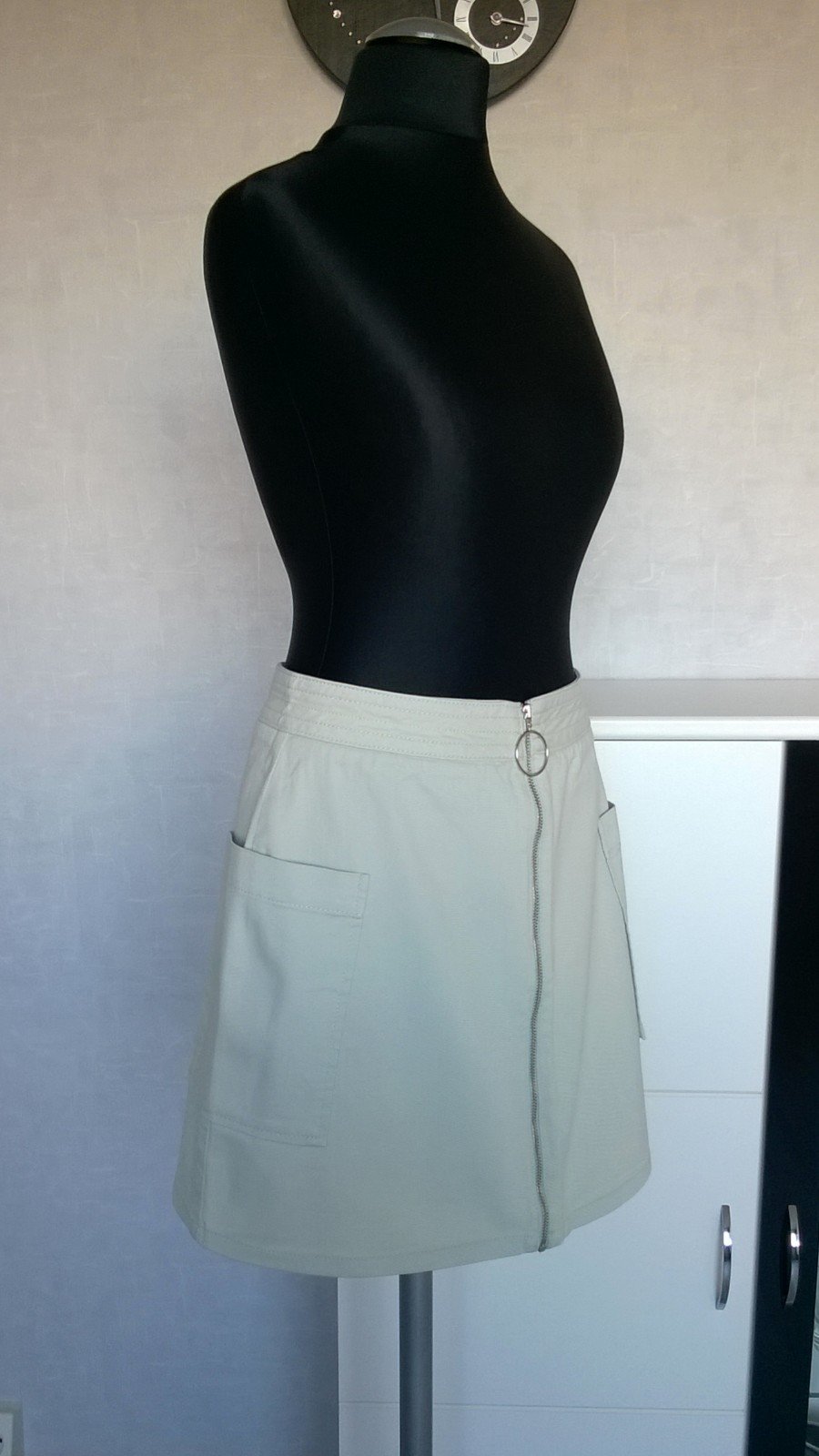 Cargorock Rock Minirock in A-Linie hellgrün mintgrün Gr. 36 NA-KD neu mit Etikett