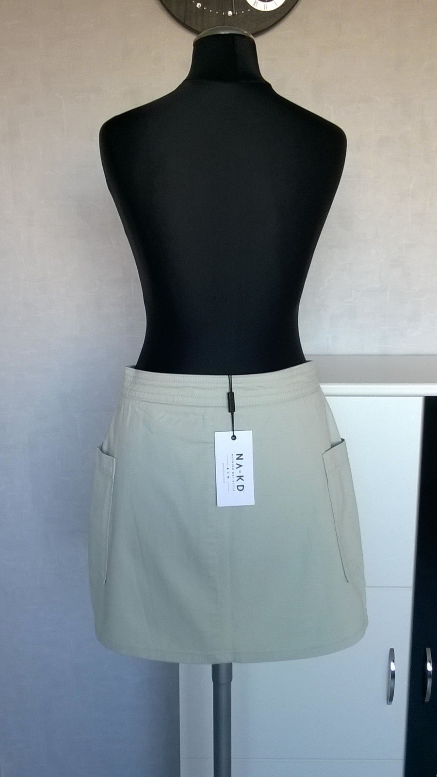 Cargorock Rock Minirock in A-Linie hellgrün mintgrün Gr. 36 NA-KD neu mit Etikett