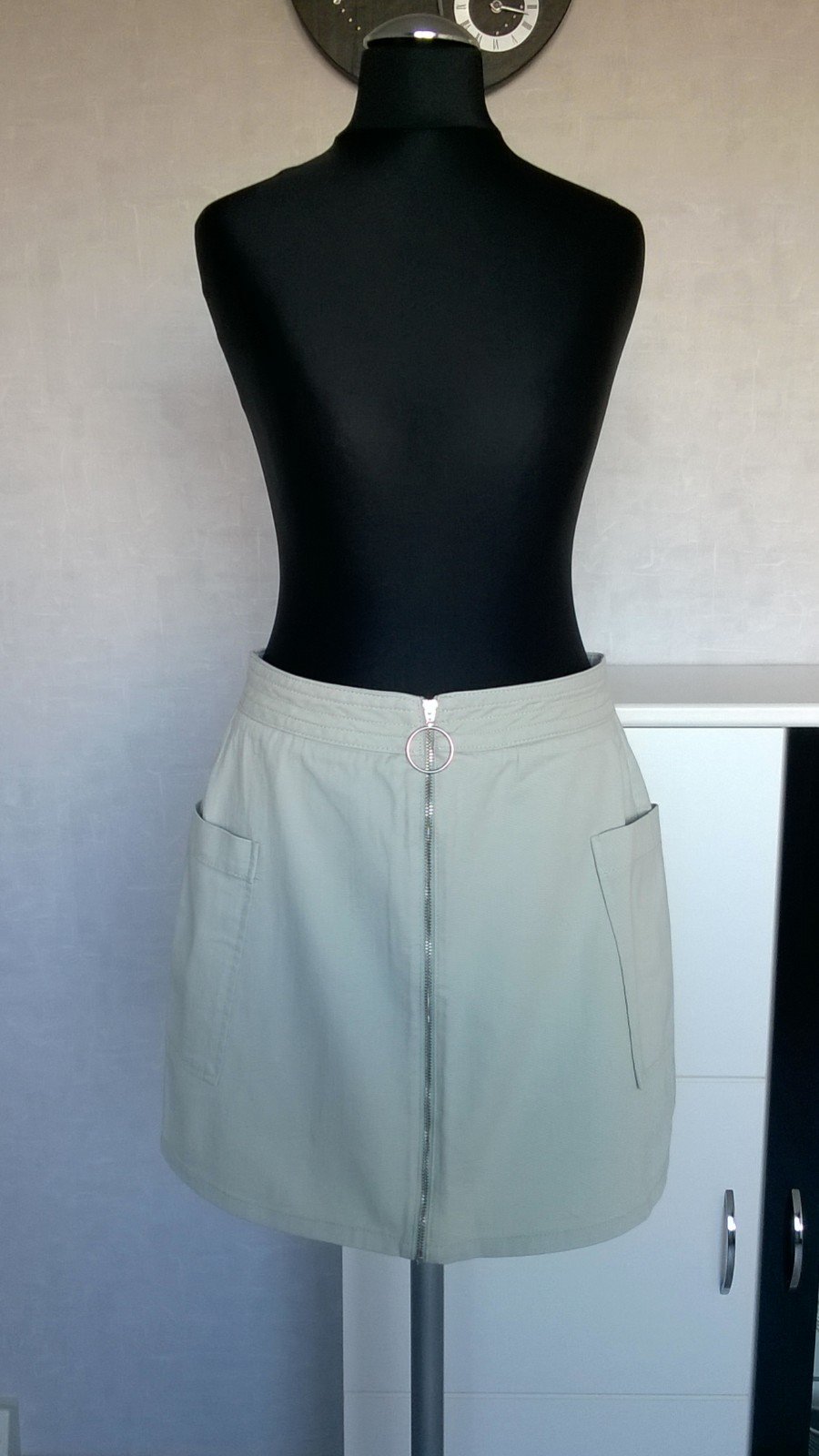 Cargorock Rock Minirock in A-Linie hellgrün mintgrün Gr. 36 NA-KD neu mit Etikett