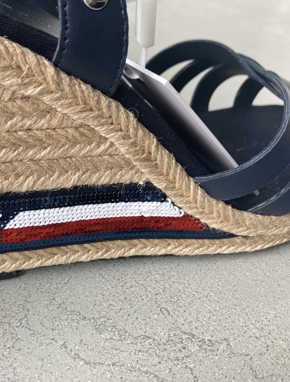 Tommy Hilfiger Sandalen Keilabsatz Pailletten NEU 39 ❤️