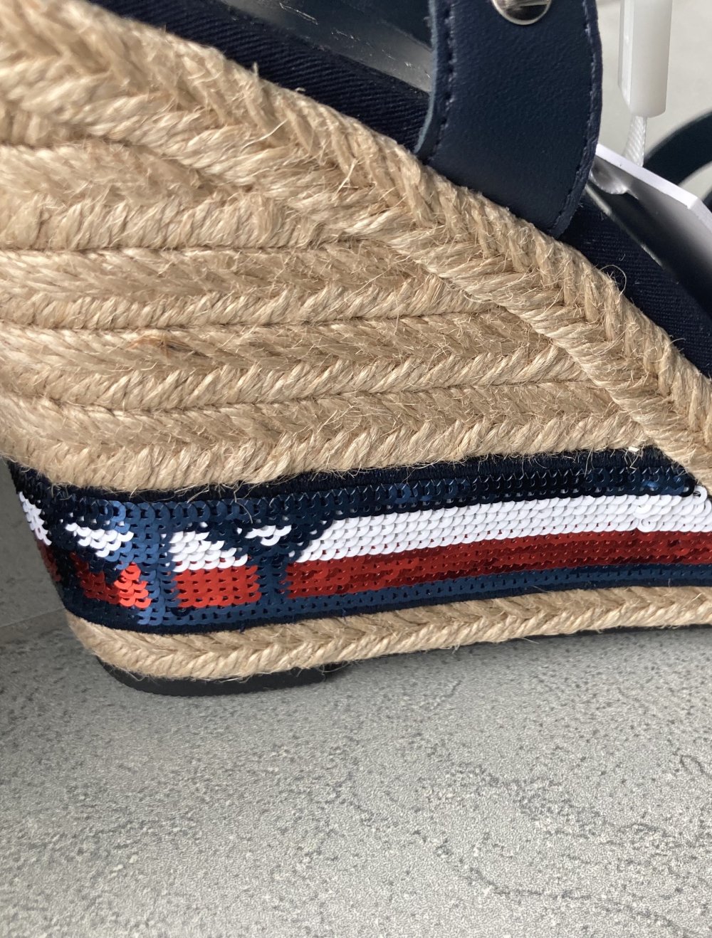 Tommy Hilfiger Sandalen Keilabsatz Pailletten NEU 39 ❤️