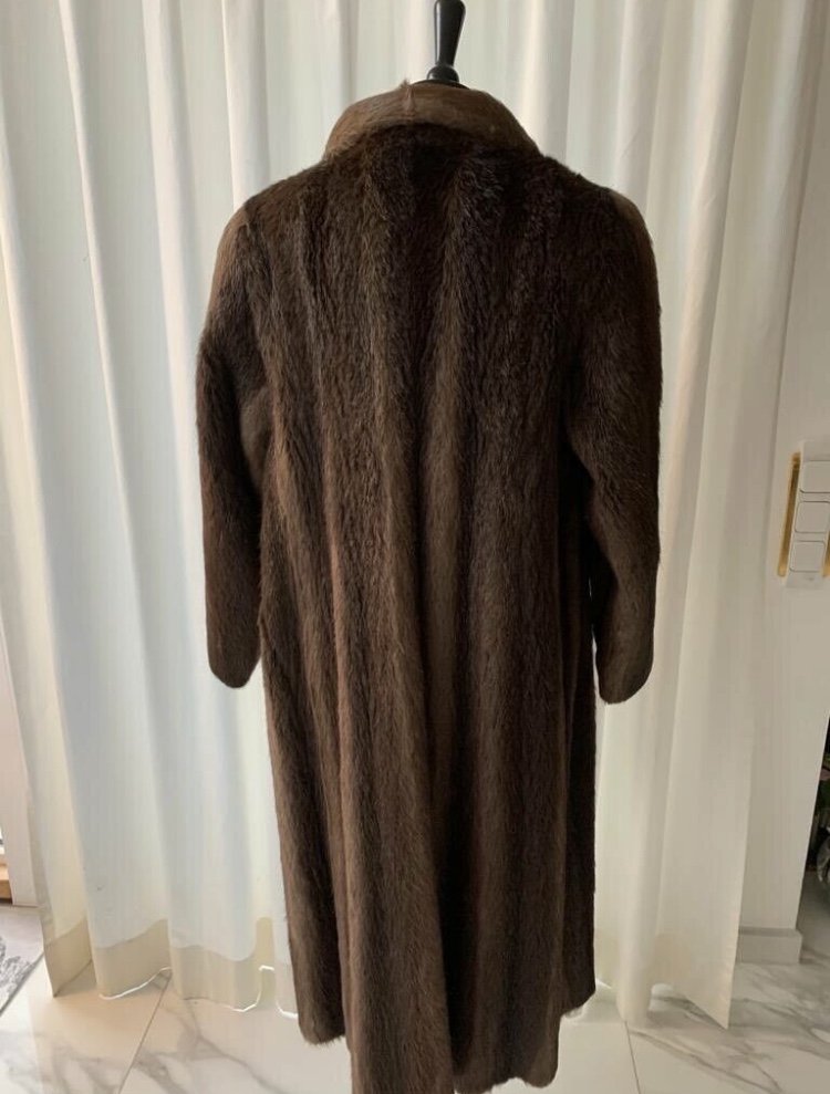 Pelzmantel 42/44 echt Warm Wintermantel Jacke braun neuwertig ❤️