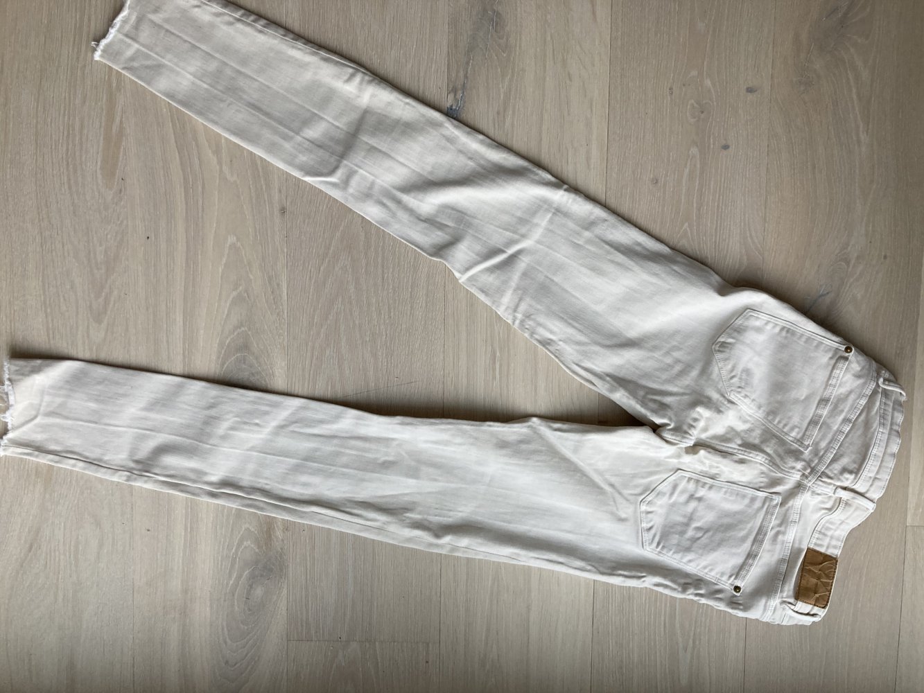 Zara Skinny Jeans Beige Creme 28x32 36 S