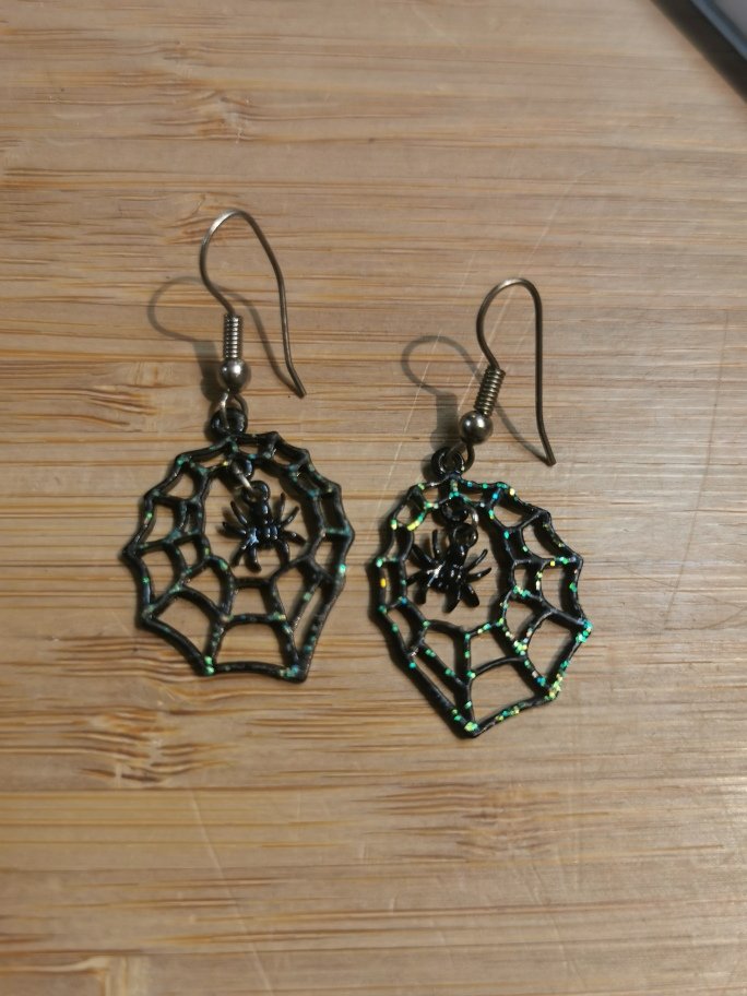 Ohrringe Spinnennetz