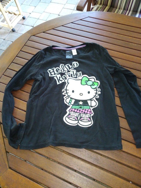 schwarzes Hello Kitty LA Shirt Gr. 134 Pullover