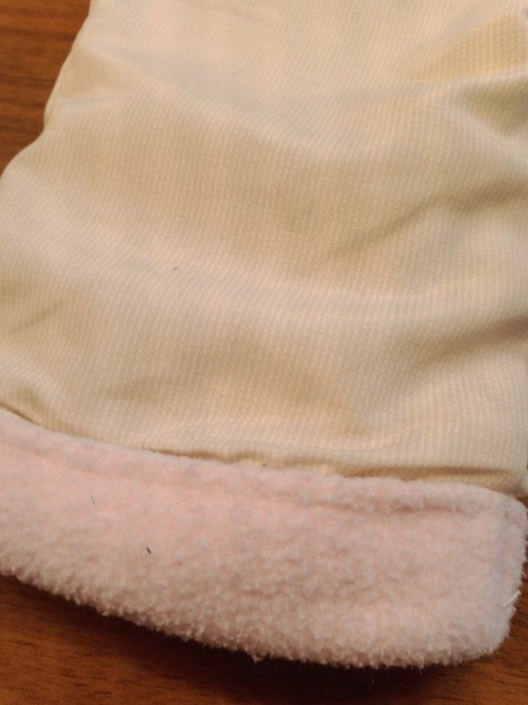 gefütterte Hose ecru