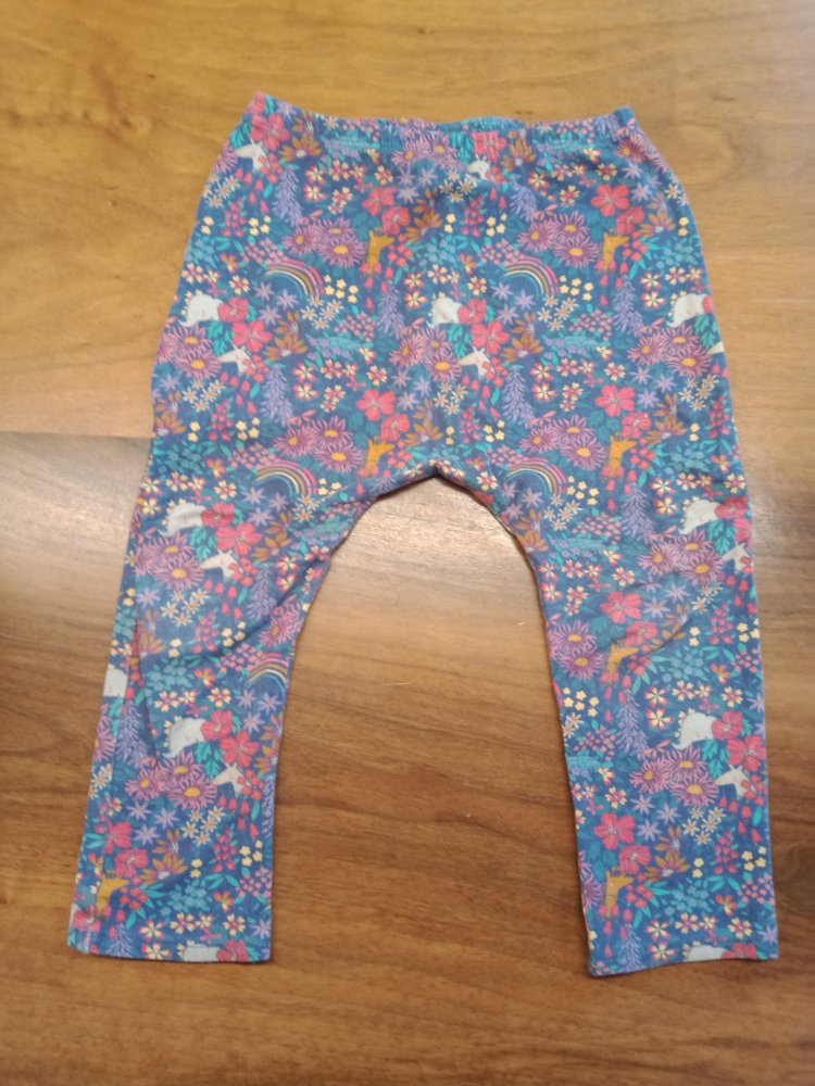 blaue Leggins mit Elefanten