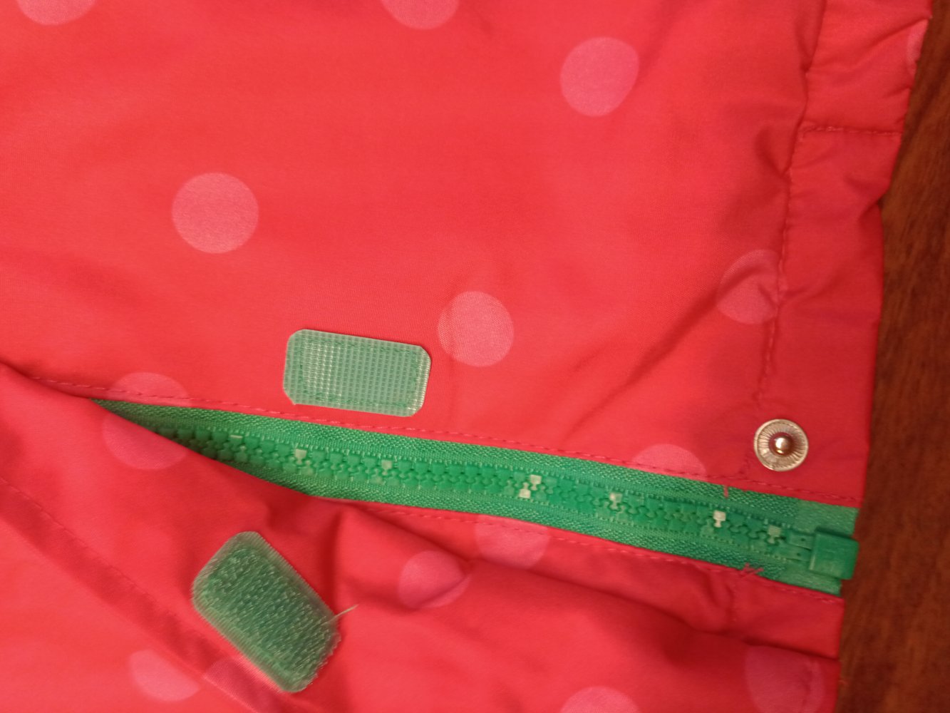 pinke gefütterte Regenjacke 