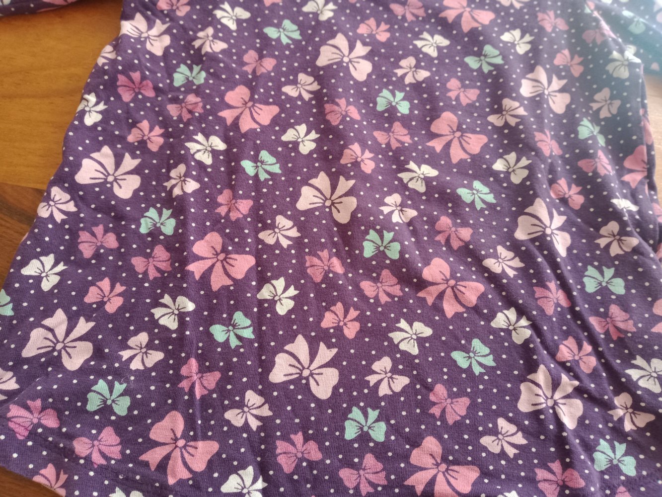 violettes Schleifen-Sweatshirt 