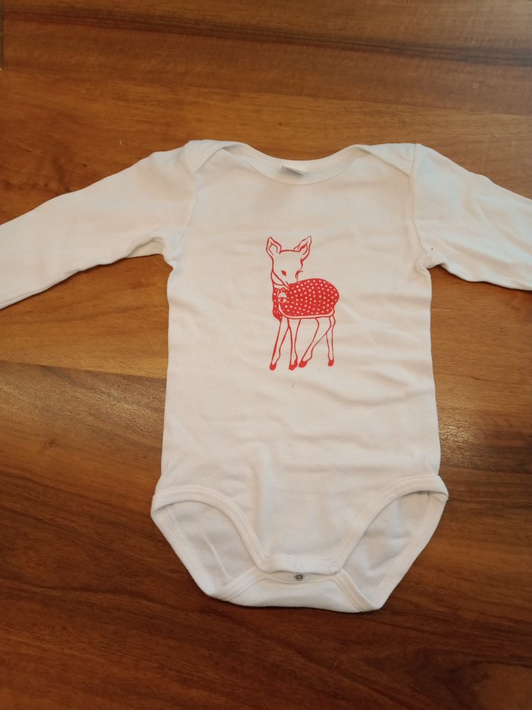 weisser Body Bambi langarm