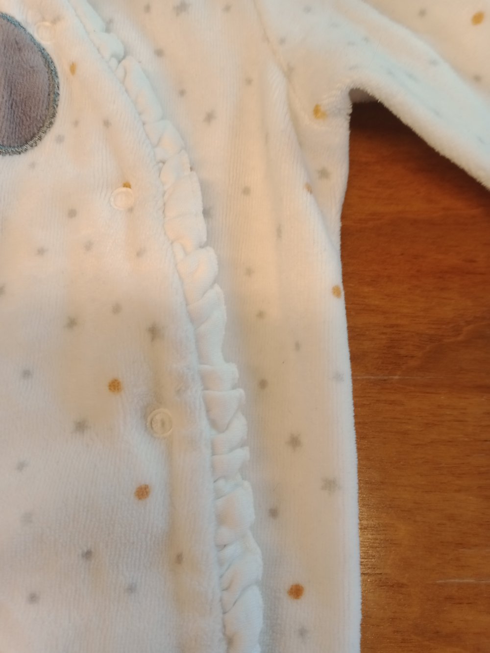 weisses Pijama Plüsch Minnie Maus