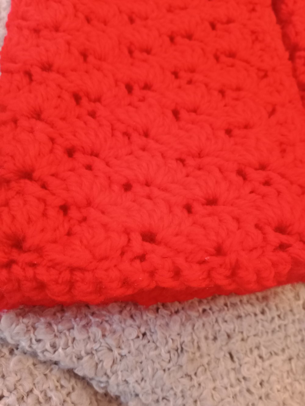 Handstulpen gehäkelt rot